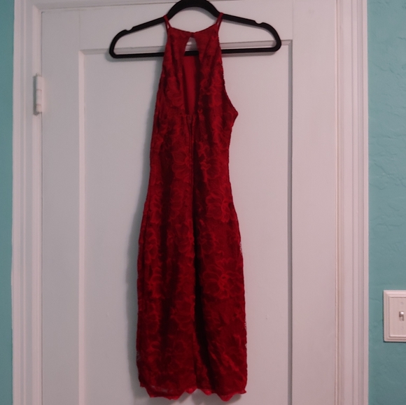 B Darlin red lace dress - Picture 3 of 8